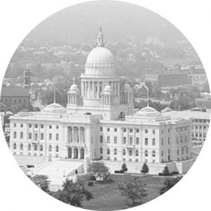 old picture of providence in black and white