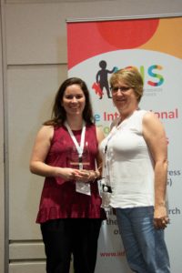 Stephanie De Anda (Outstanding Dissertation Award) and Lisa Oakes (President-Elect)