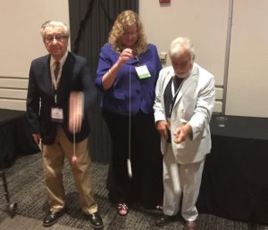 Lew Lipsitt, Kim Boller and Michae Lewis practicing with the ICIS yoyos!